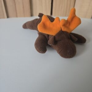 Vintage Mcdonald's TY Moose teenie beanies plush toy happy meal 1996 90's baby